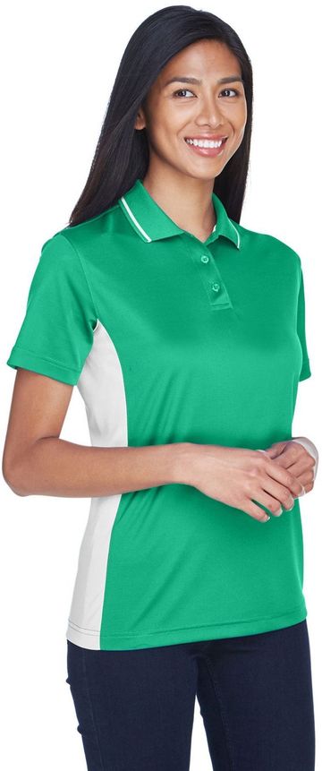 UltraClub Ladies' Cool & Dry Sport Two-Tone Polo